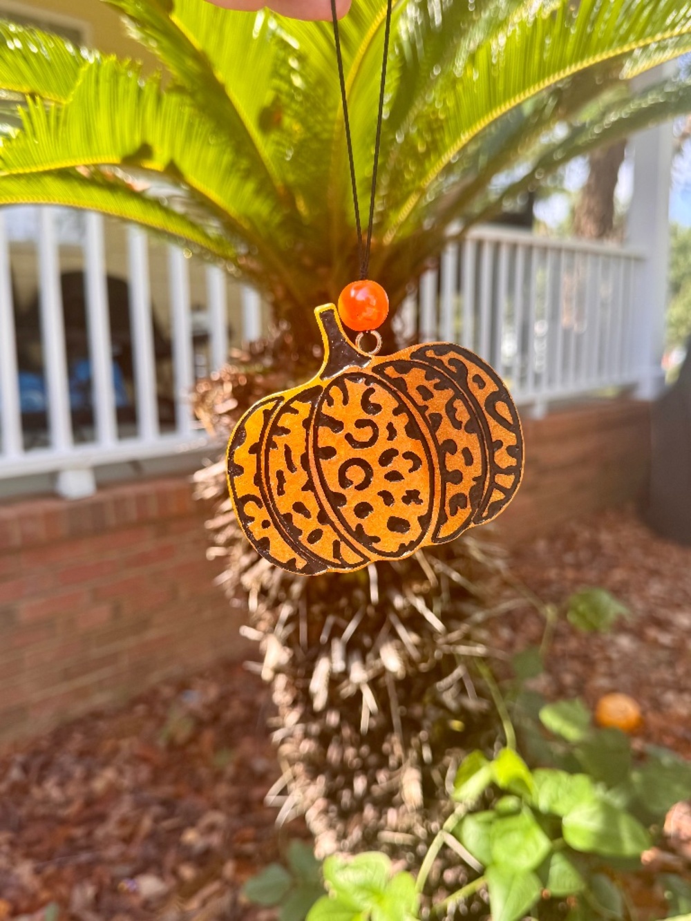 Pumpkin car freshie